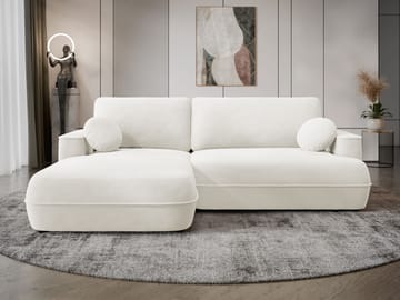 Uppland Sovesofa med sjeselong 3-seter - Hvit - Møbler - Sofaer - Sovesofaer