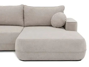 Uppland Sovesofa med sjeselong 3-seter - Lysegrå - Møbler - Sofaer - Sovesofaer
