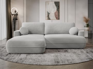Uppland Sovesofa med sjeselong 3-seter - Lysegrå - Møbler - Sofaer - Sovesofaer
