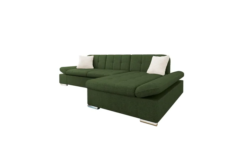 Vananda Soffa med Divan 3-seter, Grønn