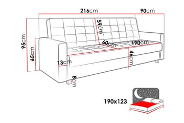 Veasna Sovesofa - Grønn - Møbler - Sofaer - Sovesofaer