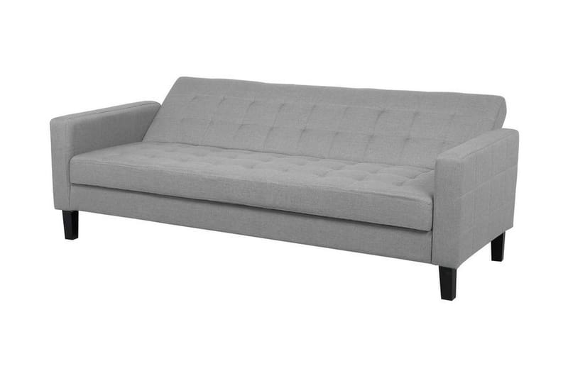 Vehkoo 3-seter Sammenleggbar Rektangulær Sovesofa i Stoff - Grå - Møbler - Sofaer - Sovesofaer