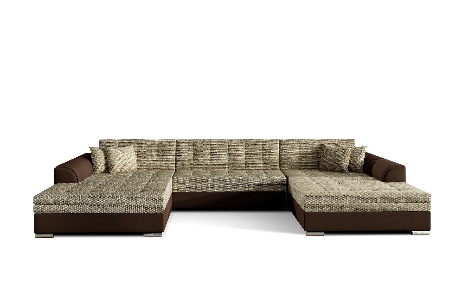 Ventolia Hjørnesovesofa - Beige/Brun - Møbler - Sofaer - Sovesofaer