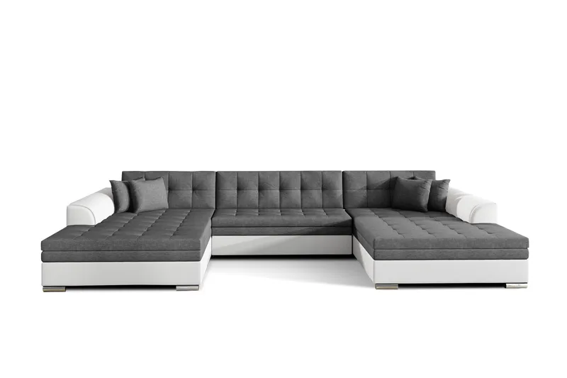 Ventolia Hjørnesovesofa - Grå/Hvit - Møbler - Sofaer - Sovesofaer