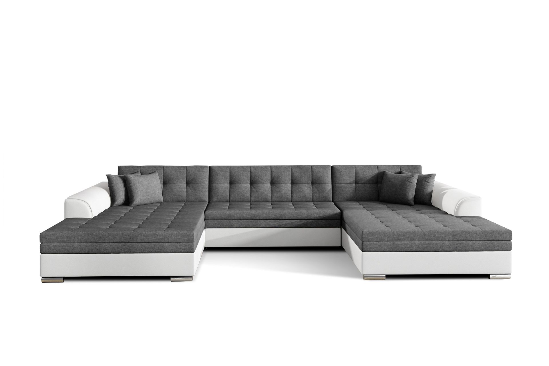 Ventolia Hjørnesovesofa - Grå/Hvit