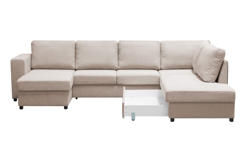 Verona U-Sovesofa Høyre - Beige - Sovesofaer - Sovesofa divan