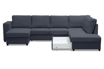 Verona U-sovesofa med Divan Venstre - Mørkegrå - Møbler - Sofaer - Sovesofaer