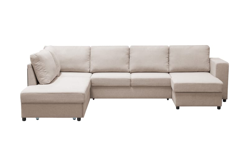 Verona U-Sovesofa Venstre - Beige - Møbler - Sofaer - Sovesofaer
