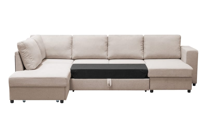 Verona U-Sovesofa Venstre - Beige - Møbler - Sofaer - Sovesofaer