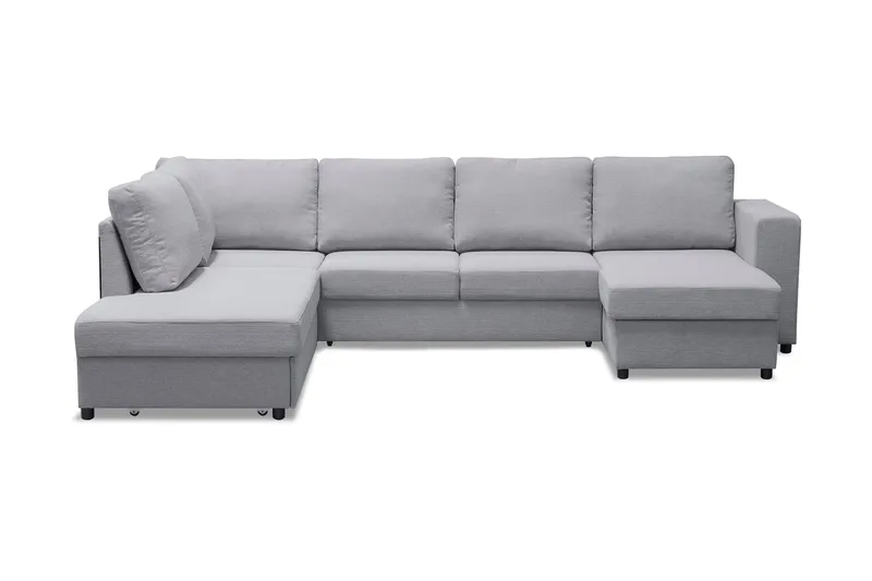Verona U-Sovesofa Venstre - Lysegrå - Møbler - Sofaer - Sovesofaer