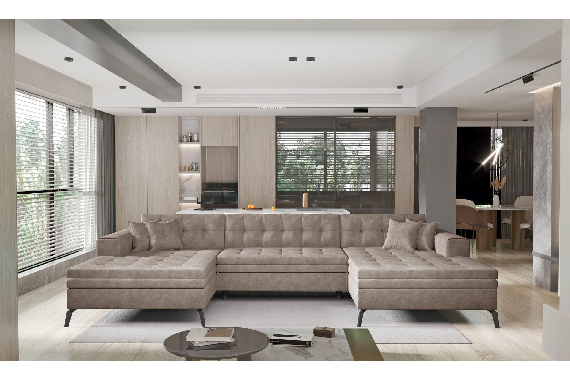 Vertizo Hjørnesofa - Beige