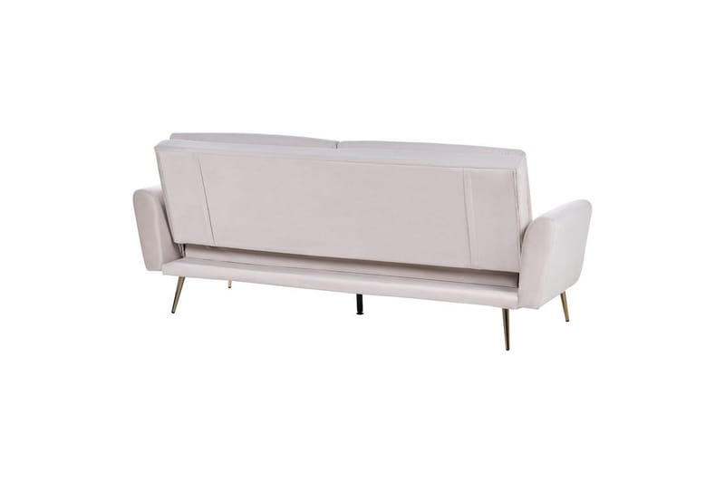 Vettre 3-seter Rektangulær Sovesofa 110x180 cm i Fløyel - Beige - Møbler - Sofaer - Sovesofaer