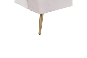 Vettre 3-seter Rektangulær Sovesofa 110x180 cm i Fløyel - Beige - Møbler - Sofaer - Sovesofaer