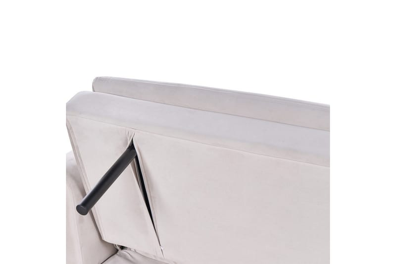 Vettre 3-seter Rektangulær Sovesofa 110x180 cm i Fløyel - Beige - Møbler - Sofaer - Sovesofaer