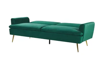 Vettre 3-seters Sovesofa - Fløyel/Mørkegrønn - Møbler - Sofaer - Sovesofaer