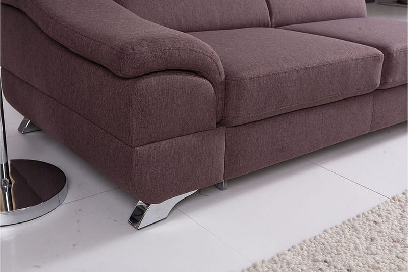 View Sovesofa 3-seter med Sjeselong Høyre - Mørkegrå - Møbler - Sofaer - Sovesofaer