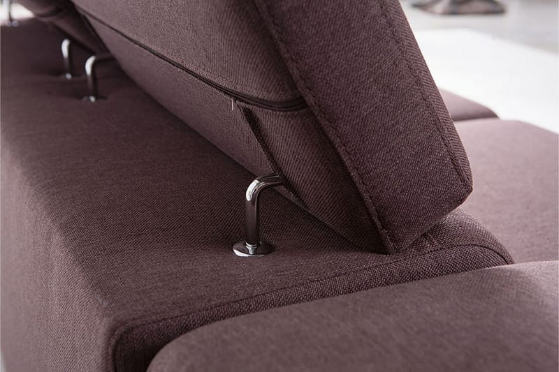 View Sovesofa 3-seter med Sjeselong Høyre - Mørkegrå - Møbler - Sofaer - Sovesofaer