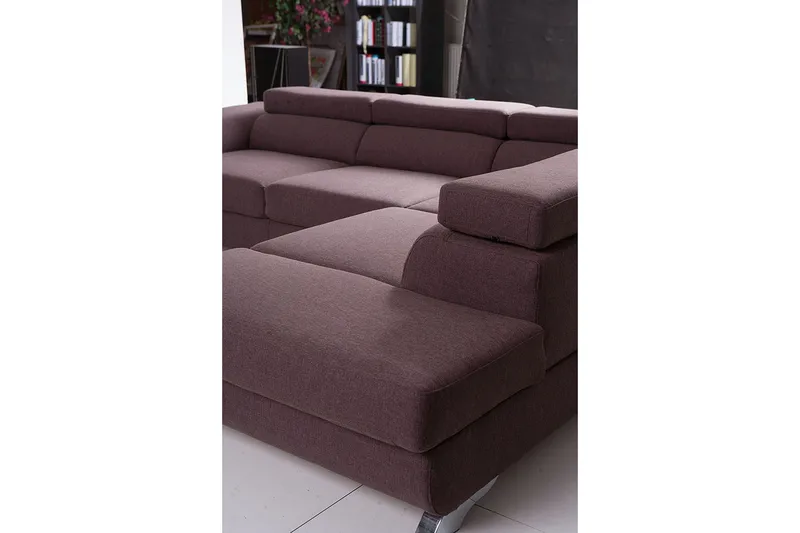 View Sovesofa 3-seter med Sjeselong Venstre - Lysegrå - Møbler - Sofaer - Sovesofaer