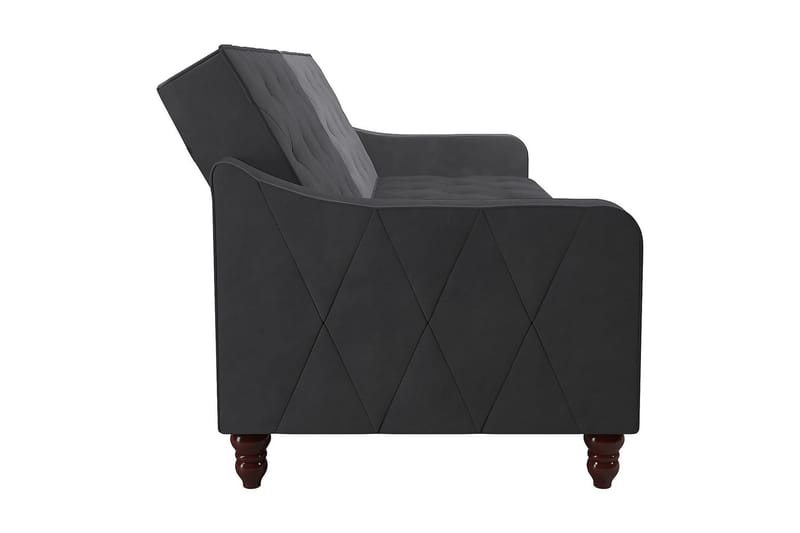 Vintage Tufted 2-seters Sovesofa Grå - Novogratz - Møbler - Sofaer - Sovesofaer