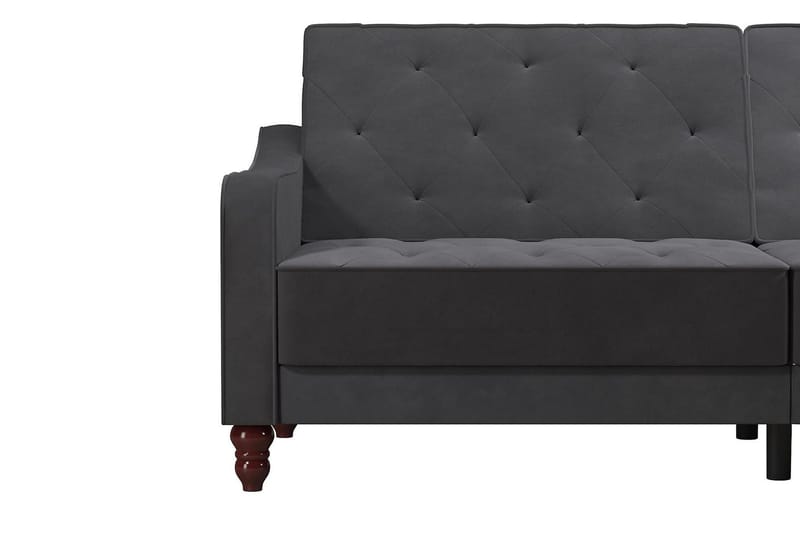 Vintage Tufted 2-seters Sovesofa Grå - Novogratz - Møbler - Sofaer - Sovesofaer