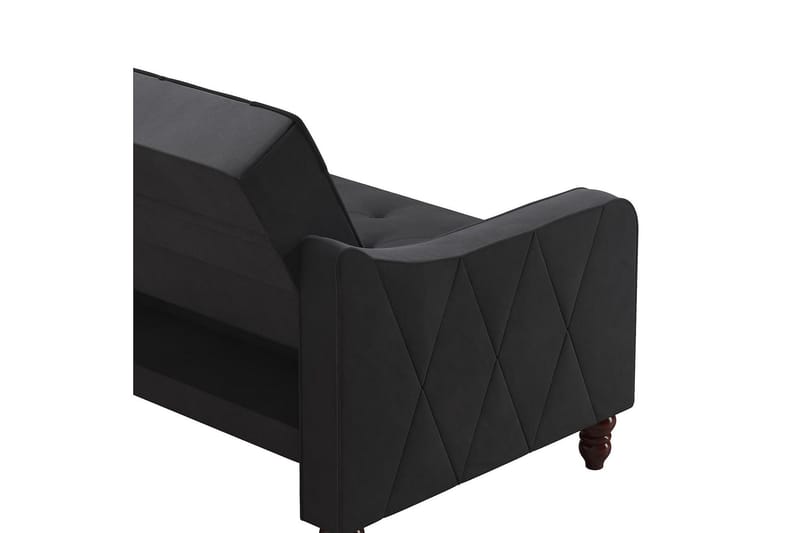 Vintage Tufted 2-seters Sovesofa Grå - Novogratz - Møbler - Sofaer - Sovesofaer