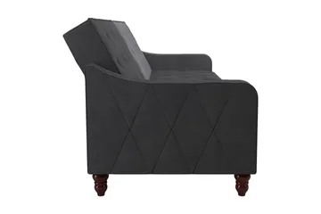 Vintage Tufted 2-seters Sovesofa Grå - Novogratz - Møbler - Sofaer - Sovesofaer