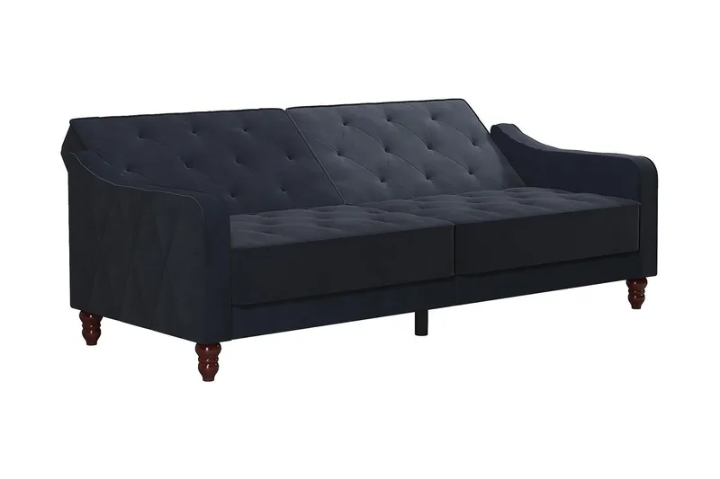 Vintage Tufted 2-seters Sovesofa Marineblå - Novogratz - Møbler - Sofaer - Sovesofaer