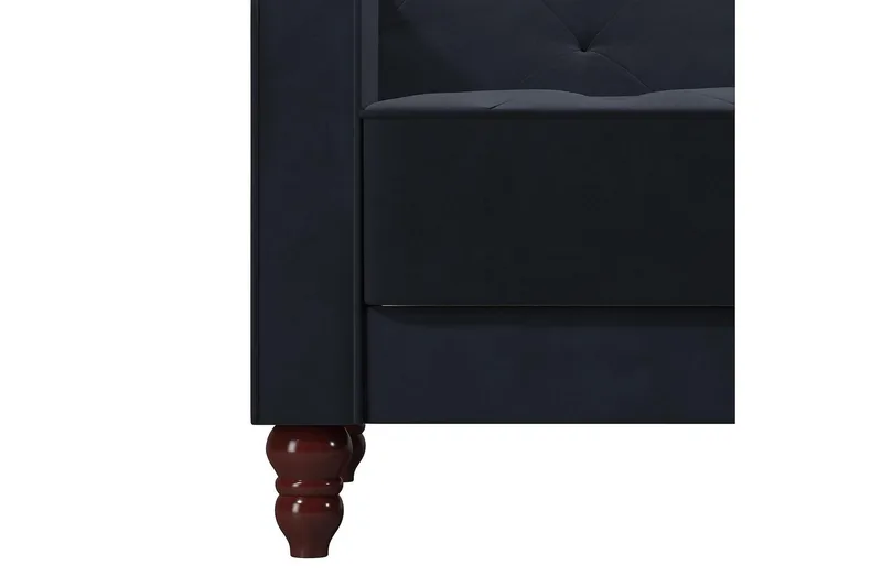 Vintage Tufted 2-seters Sovesofa Marineblå - Novogratz - Møbler - Sofaer - Sovesofaer