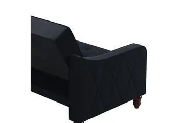 Vintage Tufted 2-seters Sovesofa Marineblå - Novogratz - Møbler - Sofaer - Sovesofaer