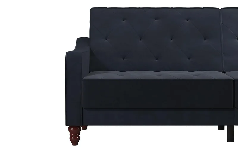 Vintage Tufted 2-seters Sovesofa Marineblå - Novogratz - Møbler - Sofaer - Sovesofaer