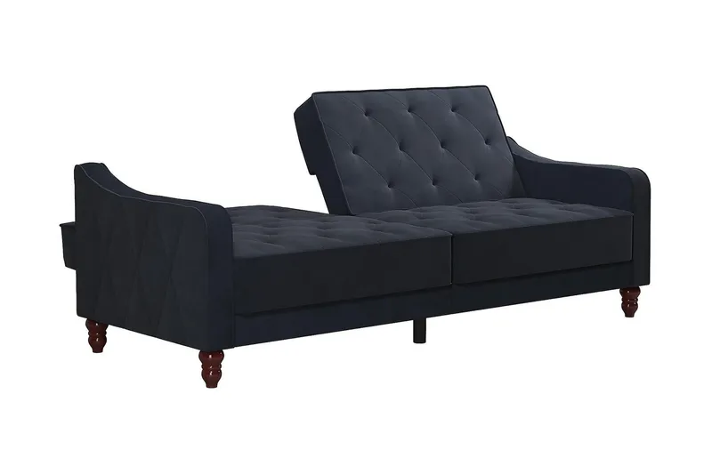 Vintage Tufted 2-seters Sovesofa Marineblå - Novogratz - Møbler - Sofaer - Sovesofaer