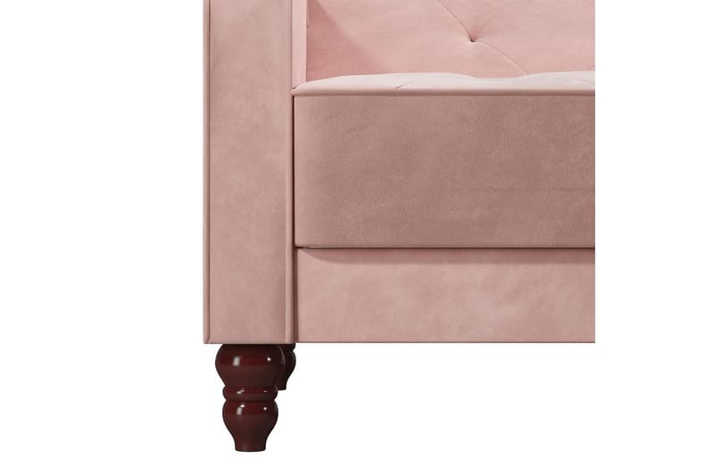 Vintage Tufted 2-seters Sovesofa Rosa - Novogratz - Møbler - Sofaer - Sovesofaer