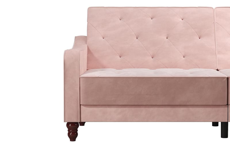 Vintage Tufted 2-seters Sovesofa Rosa - Novogratz - Møbler - Sofaer - Sovesofaer