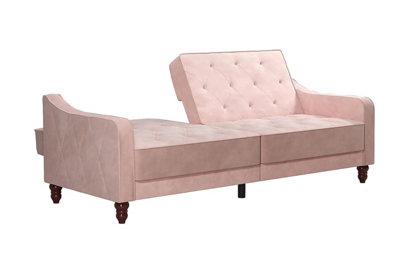Vintage Tufted 2-seters Sovesofa Rosa - Novogratz - Møbler - Sofaer - Sovesofaer