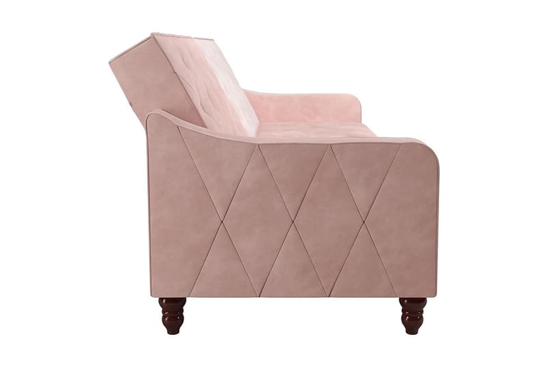 Vintage Tufted 2-seters Sovesofa Rosa - Novogratz - Møbler - Sofaer - Sovesofaer