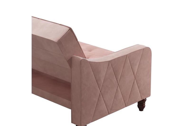 Vintage Tufted 2-seters Sovesofa Rosa - Novogratz - Møbler - Sofaer - Sovesofaer