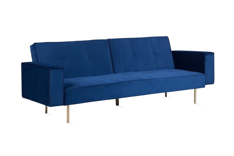 Visnes Sovesofa 218 cm - Blå - Sovesofaer - 3 seters sovesofa