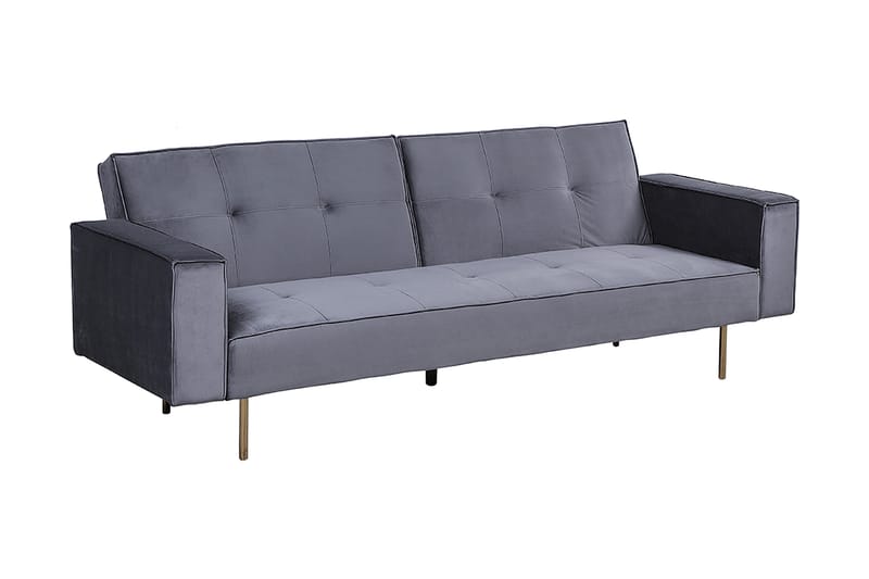 Visnes Sovesofa 218 cm - Grå - Sovesofaer - 3 seters sovesofa