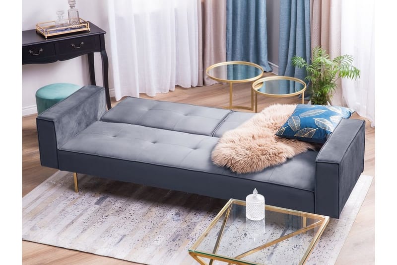 Visnes Sovesofa 218 cm - Grå - Møbler - Sofaer - Sovesofaer