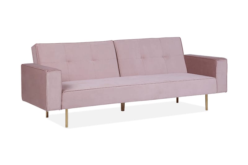 Visnes Sovesofa 218 cm - Rosa - Sovesofaer - 3 seters sovesofa