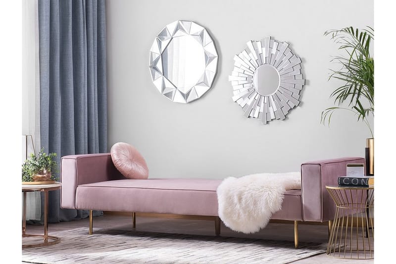 Visnes Sovesofa 218 cm - Rosa - Møbler - Sofaer - Sovesofaer