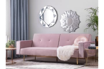 Visnes Sovesofa 218 cm - Rosa - Møbler - Sofaer - Sovesofaer