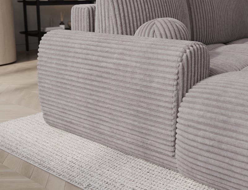 Vittario 3-seters boblete sovesofa med divan og oppbevaring, venstre - Modullo 03 - Møbler - Sofaer - Sovesofaer