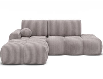 Vittario 3-seters boblete sovesofa med divan og oppbevaring, venstre - Modullo 03 - Møbler - Sofaer - Sovesofaer