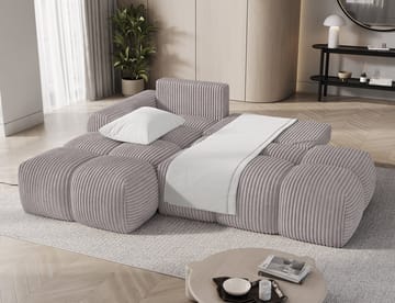 Vittario 3-seters boblete sovesofa med divan og oppbevaring, venstre - Modullo 03 - Møbler - Sofaer - Sovesofaer