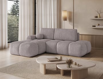 Vittario 3-seters boblete sovesofa med divan og oppbevaring, venstre - Modullo 03 - Møbler - Sofaer - Sovesofaer
