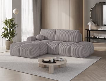 Vittario 3-seters boblete sovesofa med divan og oppbevaring, venstre - Modullo 03 - Møbler - Sofaer - Sovesofaer
