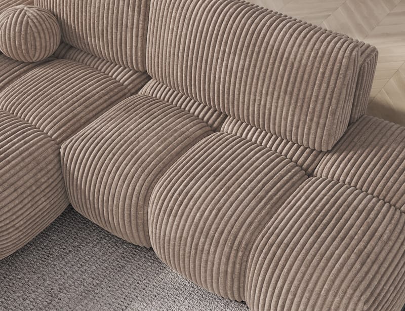 Vittario 3-seters boblete sovesofa med divan og oppbevaring, venstre - Modullo 20 - Møbler - Sofaer - Sovesofaer