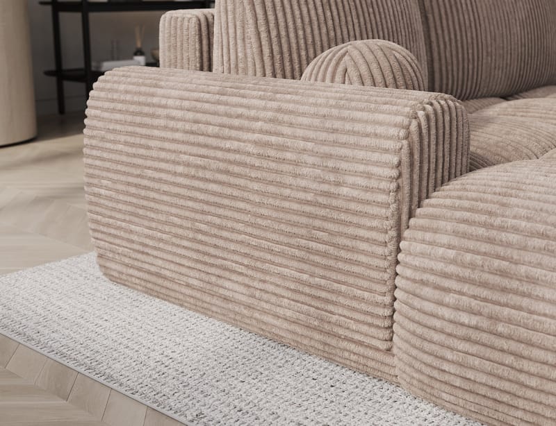Vittario 3-seters boblete sovesofa med divan og oppbevaring, venstre - Modullo 20 - Møbler - Sofaer - Sovesofaer