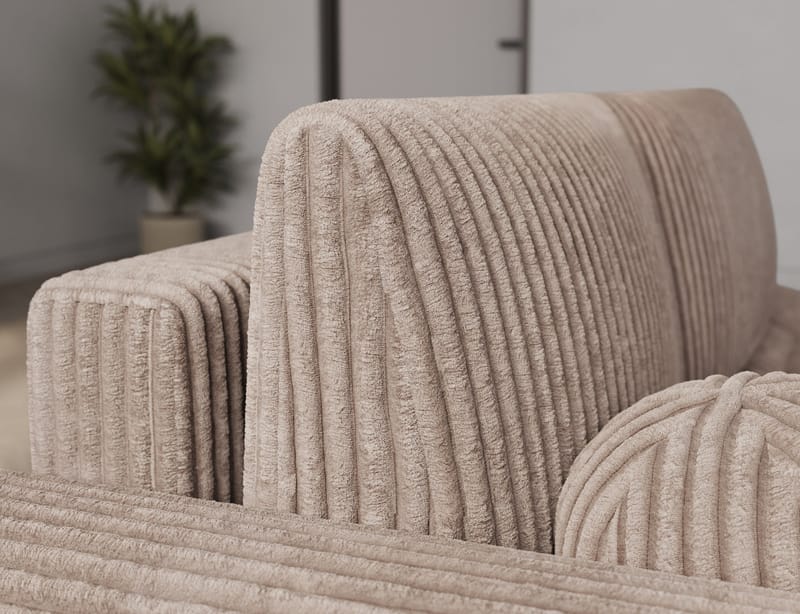 Vittario 3-seters boblete sovesofa med divan og oppbevaring, venstre - Modullo 20 - Møbler - Sofaer - Sovesofaer